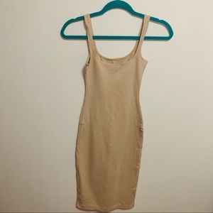 American Apparel Nude midi dress